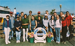 David Kingsley's lab outing to Alcatraz Island in 2003.